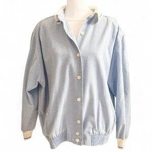Women's Blue Button-Up Jacket Alfred Dunner